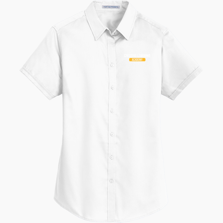 Creative Learning Dragons <span class="pdp-name-mascot">Creative Learning Dragons</span> Port Authority Women's Short Sleeve SuperPro Twill Shirt
