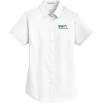 Sabot School Sabot School <span class="pdp-name-mascot">STONY POINT SCHOOL</span> Port Authority Women's Short Sleeve SuperPro Twill Shirt Front Thumbnail