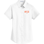 Ainger Cougars <span class="pdp-name-mascot">Ainger Cougars</span> Port Authority Women's Short Sleeve SuperPro Twill Shirt Front Thumbnail