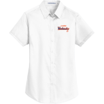 Bloomfield Warhawks <span class="pdp-name-mascot">Bloomfield Warhawks</span> Port Authority Women's Short Sleeve SuperPro Twill Shirt Front Thumbnail