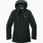 LOUISVILLE HIGH SCHOOL WILDCATS <span class="pdp-name-mascot">LOUISVILLE WILDCATS</span> Port Authority Women's C-FREE Rain Jacket Front Thumbnail
