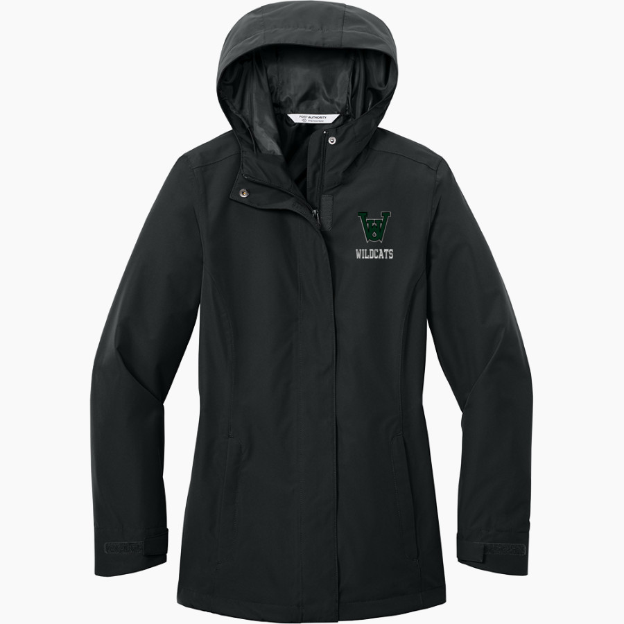 WAYLAND UNION HIGH SCHOOL WILDCATS <span class="pdp-name-mascot">WAYLAND WILDCATS</span> Port Authority Women's C-FREE Rain Jacket