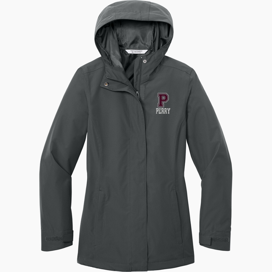 PERRY HIGH SCHOOL MAROONS <span class="pdp-name-mascot">PERRY MAROONS</span> Port Authority Women's C-FREE Rain Jacket