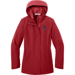 Plainfield Quakers <span class="pdp-name-mascot">Plainfield Quakers</span> Port Authority Women's C-FREE Rain Jacket Front Thumbnail