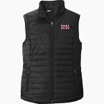 Jupiter Christian Eagles Port Authority Women's Packable Puffy Vest Front Thumbnail