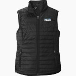 Godley Station Stallions Port Authority Women's Packable Puffy Vest Front Thumbnail