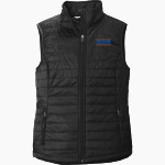 Whiteland Warriors Port Authority Women's Packable Puffy Vest Front Thumbnail