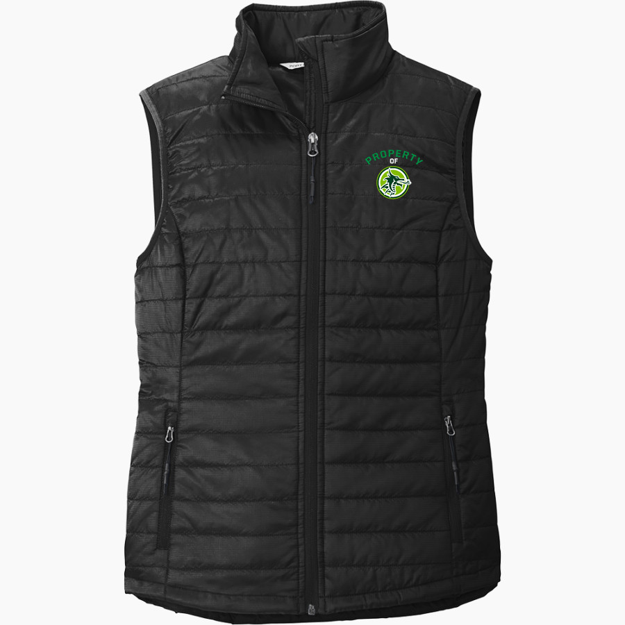 AZ Compass DRAGONS <span class="pdp-name-mascot">Compass Prep DRAGONS</span> Port Authority Women's Packable Puffy Vest