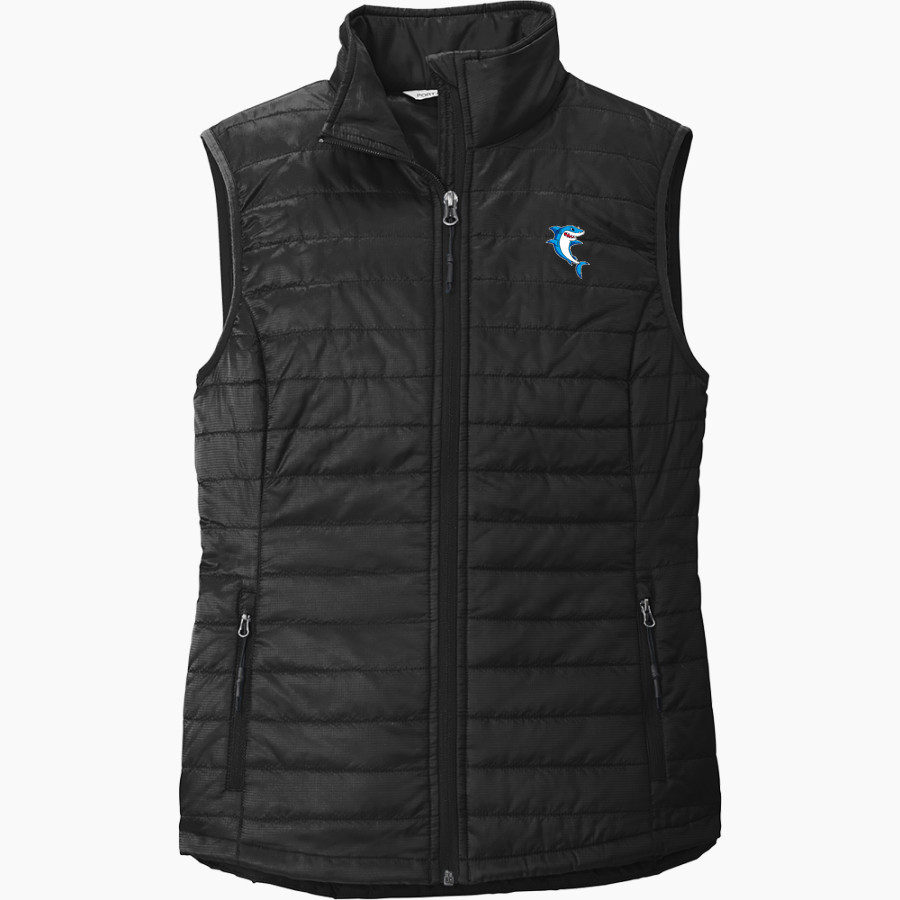 French-American School of New York - Online Store <span class="pdp-name-mascot">French-American School Sharks</span> Port Authority Women's Packable Puffy Vest
