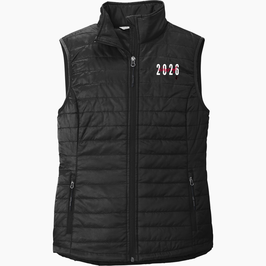 Jupiter Christian Eagles Port Authority Women's Packable Puffy Vest
