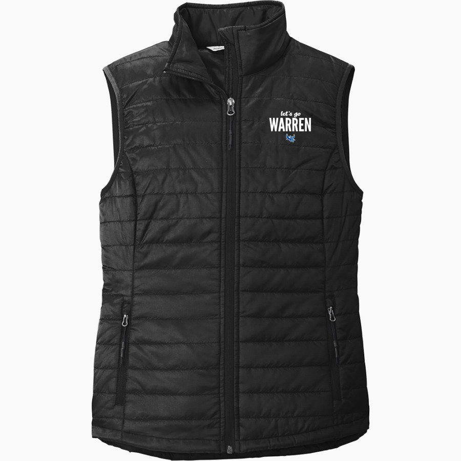 Warren Warriors <span class="pdp-name-mascot">Warren Warriors</span> Port Authority Women's Packable Puffy Vest