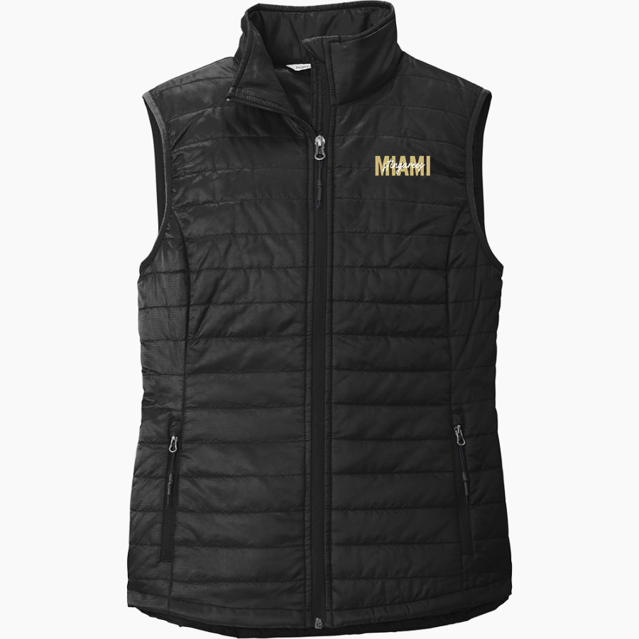 MIAMI SENIOR HIGH SCHOOL STINGAREES Port Authority Women's Packable Puffy Vest
