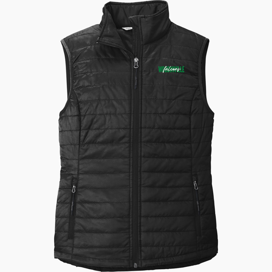 WOODINVILLE HIGH SCHOOL FALCONS <span class="pdp-name-mascot">WOODINVILLE FALCONS</span> Port Authority Women's Packable Puffy Vest