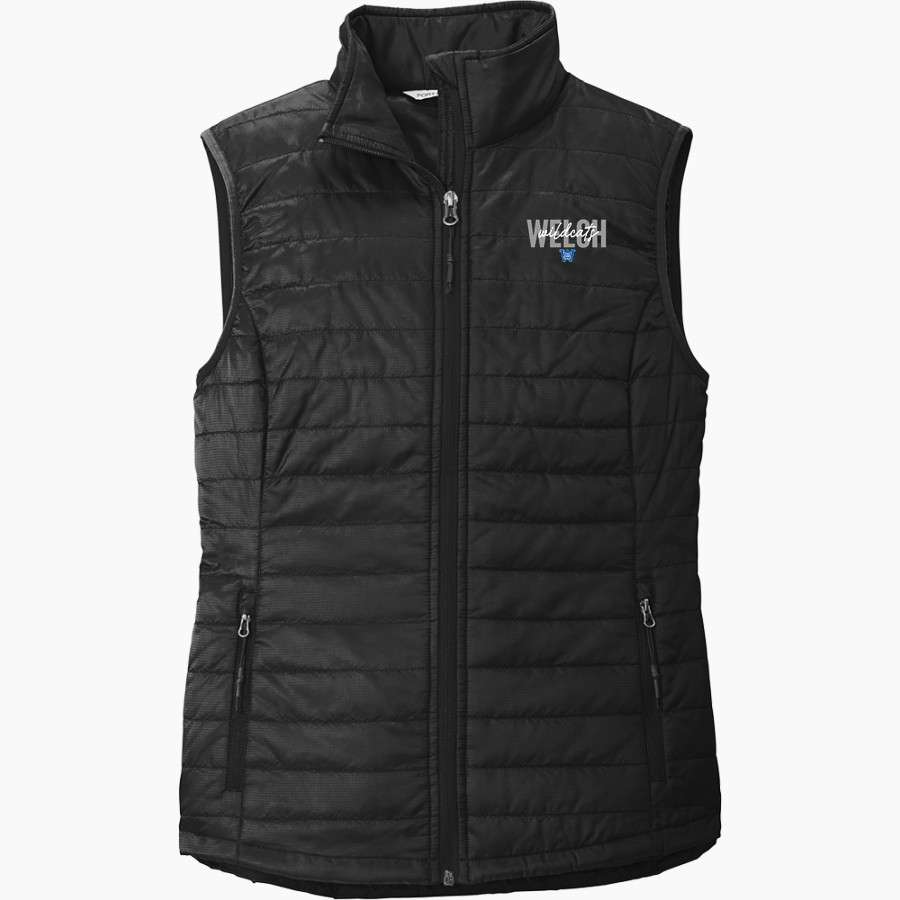 WELCH HIGH SCHOOL WILDCATS <span class="pdp-name-mascot">WELCH WILDCATS</span> Port Authority Women's Packable Puffy Vest