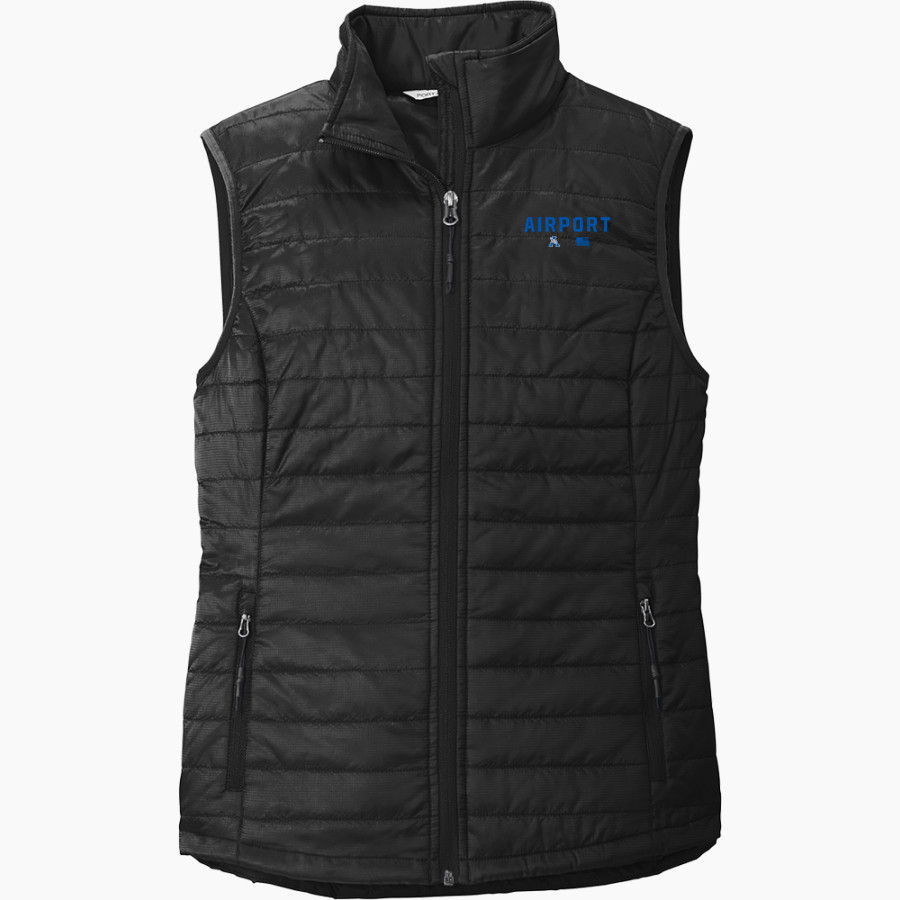 AHS leads official sideline store <span class="pdp-name-mascot">AIRPORT EAGLES</span> Port Authority Women's Packable Puffy Vest