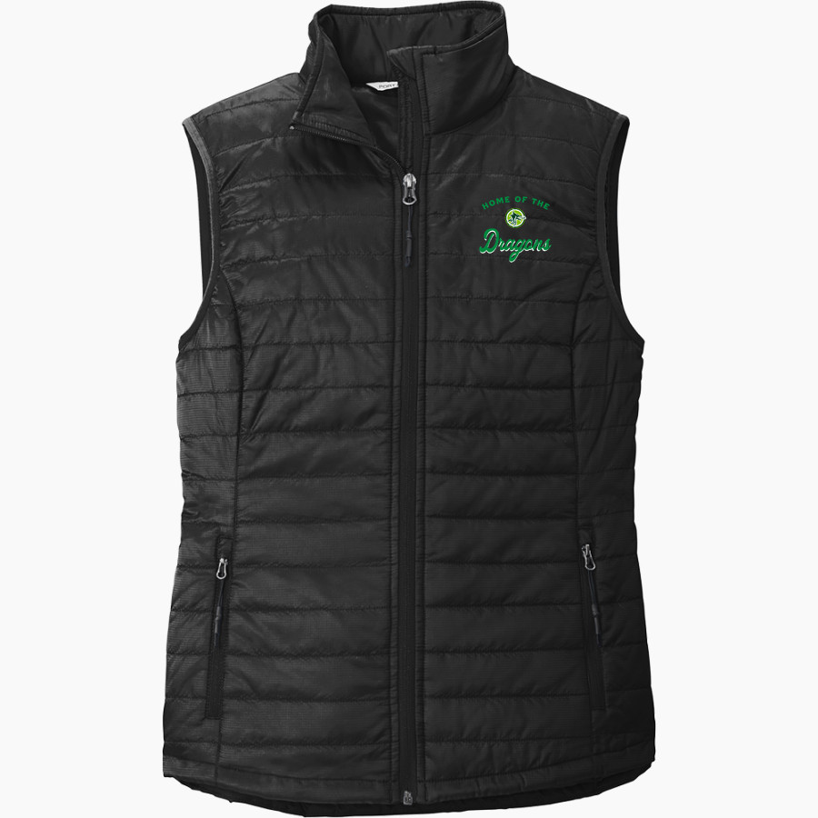 AZ Compass DRAGONS Port Authority Women's Packable Puffy Vest