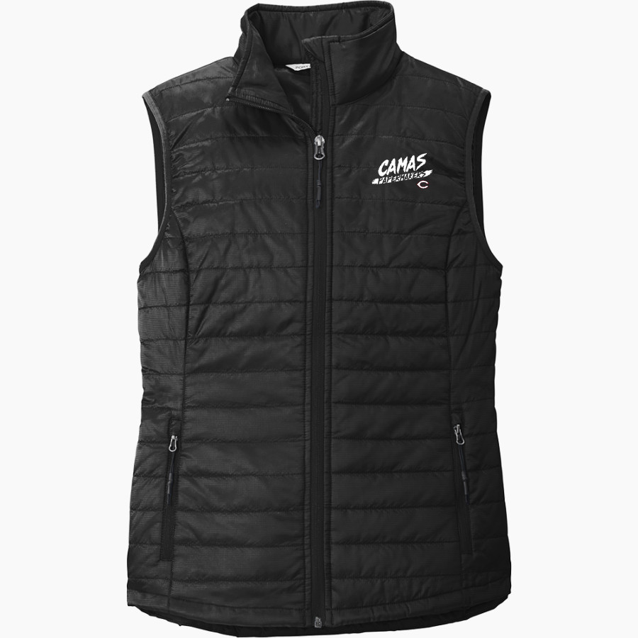 CAMAS PAPERMAKERS The Official Online Store <span class="pdp-name-mascot">CAMAS PAPERMAKERS</span> Port Authority Women's Packable Puffy Vest