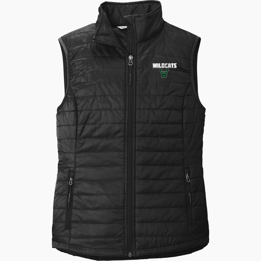 WAYLAND UNION HIGH SCHOOL WILDCATS <span class="pdp-name-mascot">WAYLAND WILDCATS</span> Port Authority Women's Packable Puffy Vest