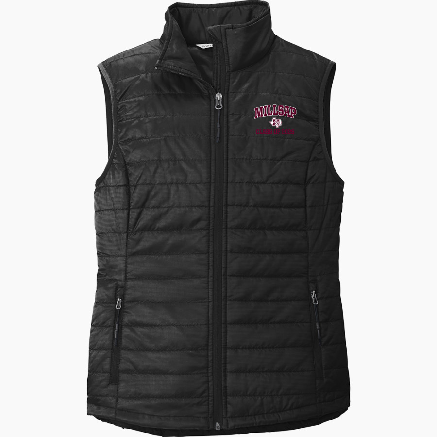 MILLSAP HIGH SCHOOL BULLDOGS <span class="pdp-name-mascot">MILLSAP BULLDOGS</span> Port Authority Women's Packable Puffy Vest