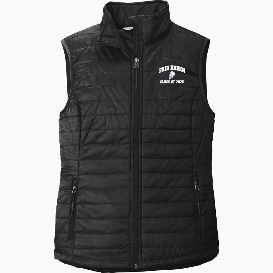 FAIR HAVEN UNION HIGH SCHOOL SLATERS <span class="pdp-name-mascot">FAIR HAVEN SLATERS</span> Port Authority Women's Packable Puffy Vest