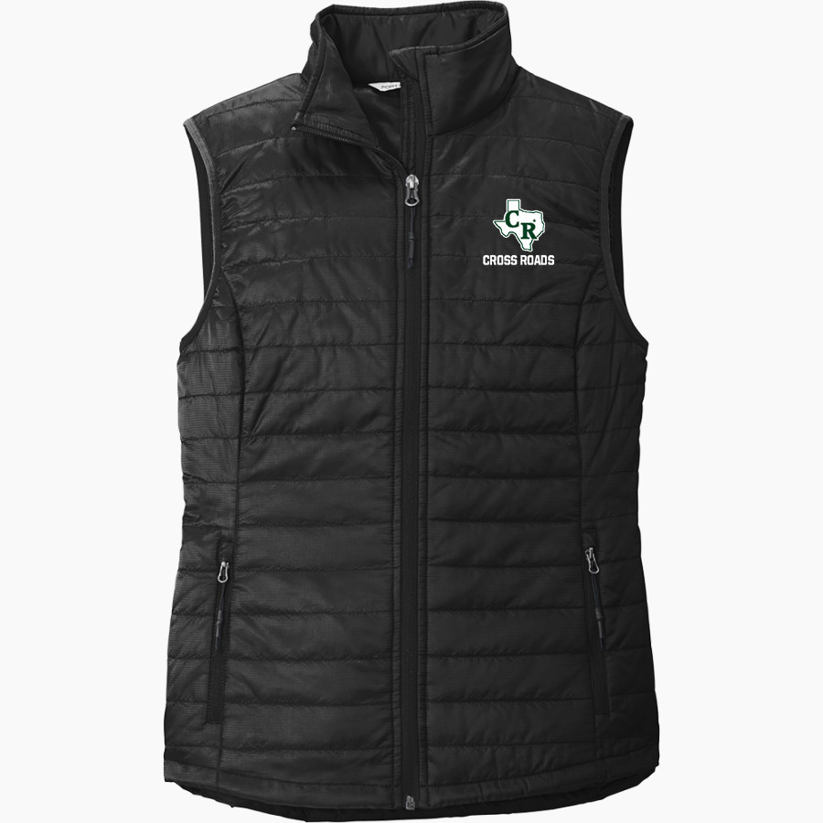 CROSS ROADS HIGH SCHOOL BOBCATS <span class="pdp-name-mascot">CROSS ROADS BOBCATS</span> Port Authority Women's Packable Puffy Vest