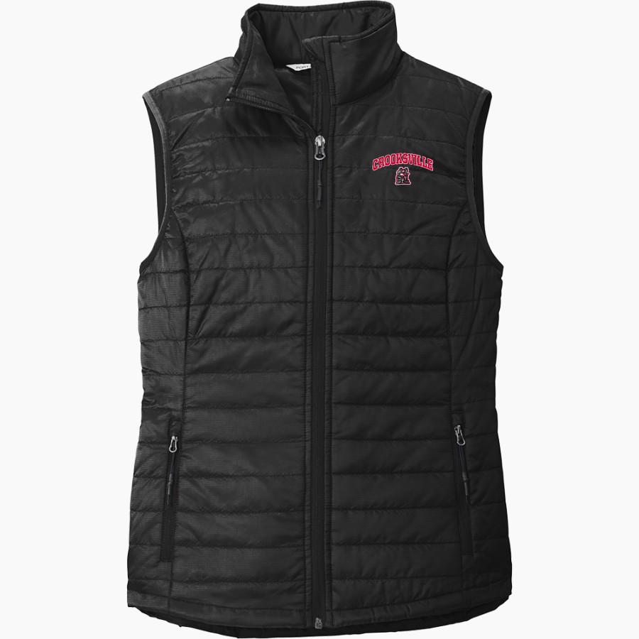 CROOKSVILLE HIGH SCHOOL CERAMICS <span class="pdp-name-mascot">CROOKSVILLE CERAMICS</span> Port Authority Women's Packable Puffy Vest