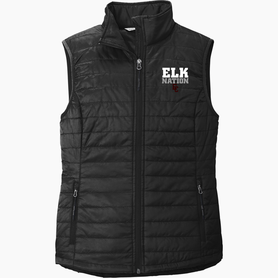 Elk City Elks <span class="pdp-name-mascot">Elk City Elks</span> Port Authority Women's Packable Puffy Vest