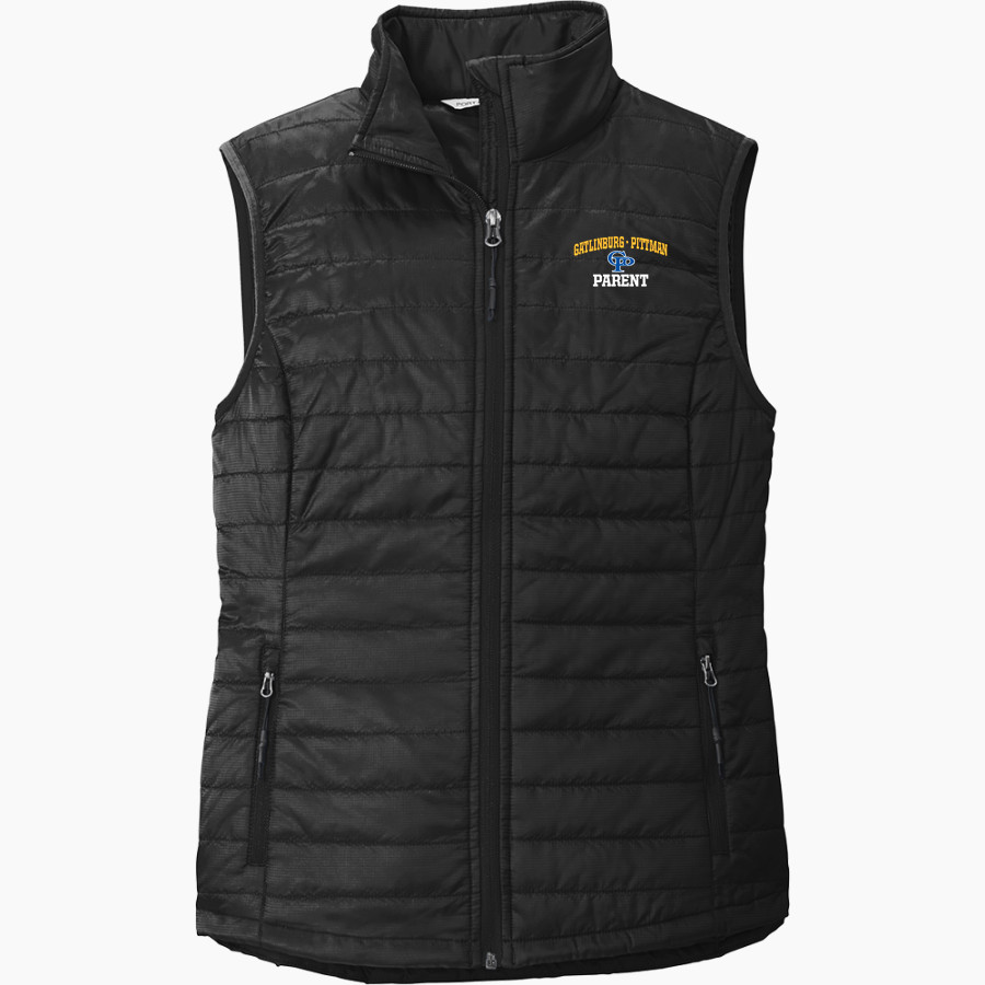 GATLINBURG-PITTMAN HIGH SCHOOL HIGHLANDERS Port Authority Women's Packable Puffy Vest