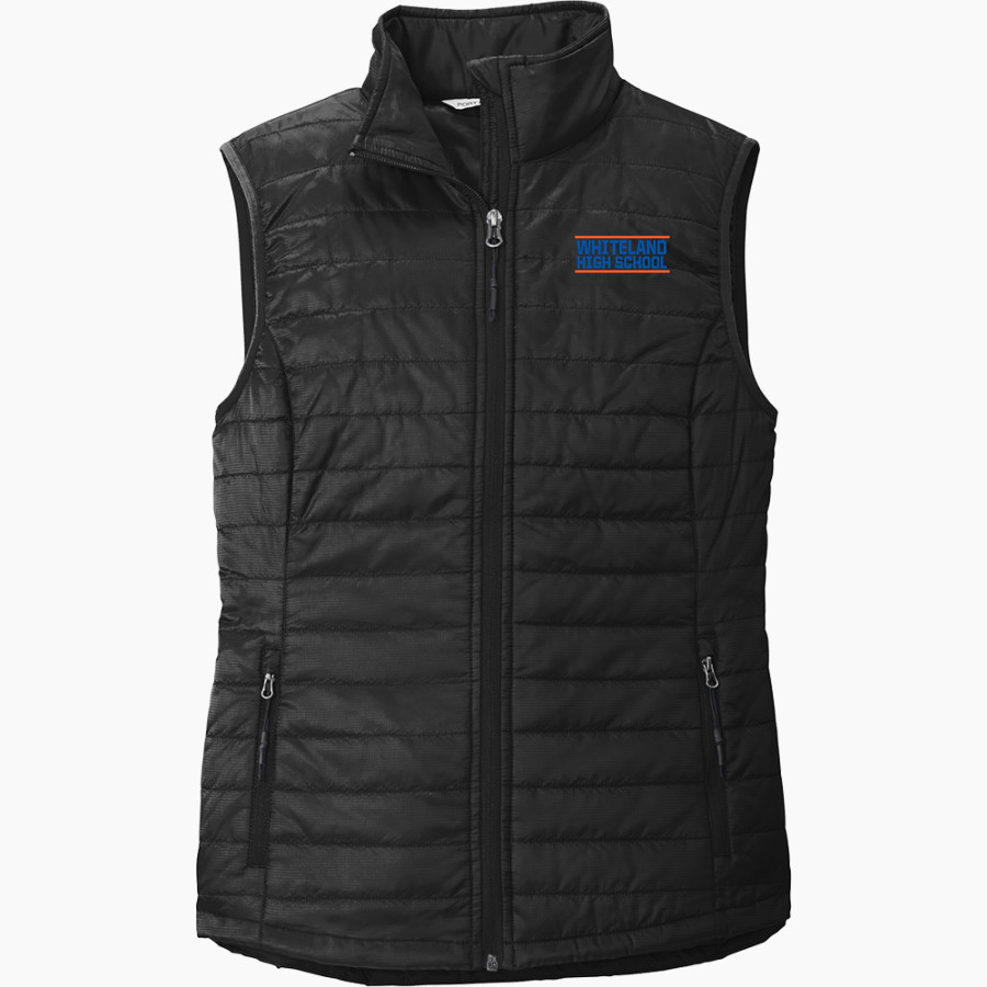 Whiteland Warriors Port Authority Women's Packable Puffy Vest