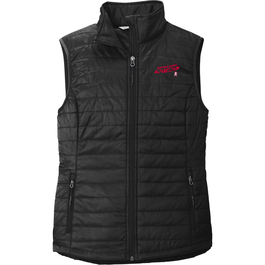 PERSHING COUNTY HIGH SCHOOL MUSTANGS <span class="pdp-name-mascot">PERSHING COUNTY MUSTANGS</span> Port Authority Women's Packable Puffy Vest