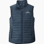 Covenant Academy Lions Port Authority Women's Packable Puffy Vest Front Thumbnail