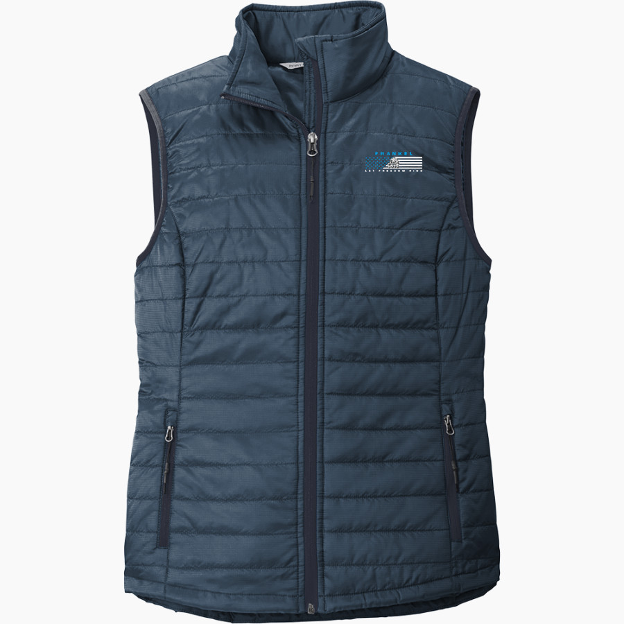 Frankel Jewish Academy Jaguars official sideline store <span class="pdp-name-mascot">Frankel Jewish Academy Jaguars</span> Port Authority Women's Packable Puffy Vest