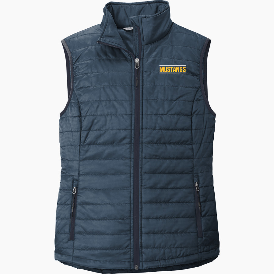 WALKER VALLEY HIGH SCHOOL MUSTANGS Port Authority Women's Packable Puffy Vest