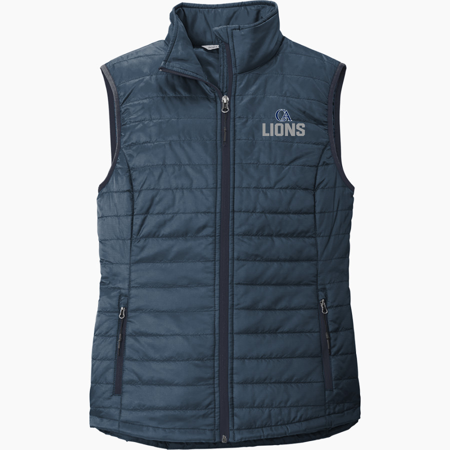 Covenant Academy Lions Port Authority Women's Packable Puffy Vest