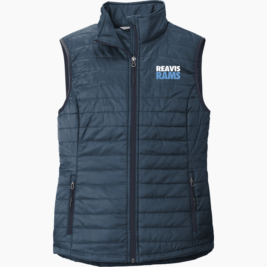 REAVIS HIGH SCHOOL RAMS Port Authority Women's Packable Puffy Vest