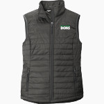 Notre Dame College Prep The Official Online Store <span class="pdp-name-mascot">Notre Dame Dons</span> Port Authority Women's Packable Puffy Vest Front Thumbnail