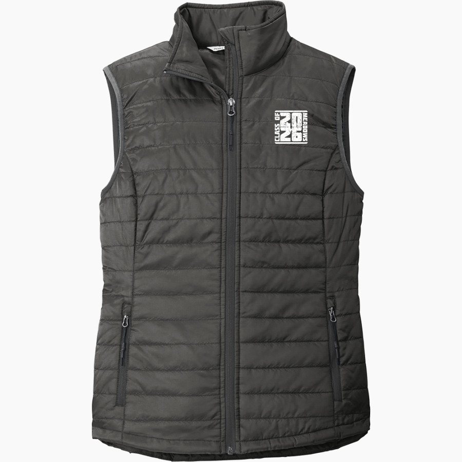 Meadows School The Official Store of the Mustangs <span class="pdp-name-mascot">Meadows School Mustangs</span> Port Authority Women's Packable Puffy Vest