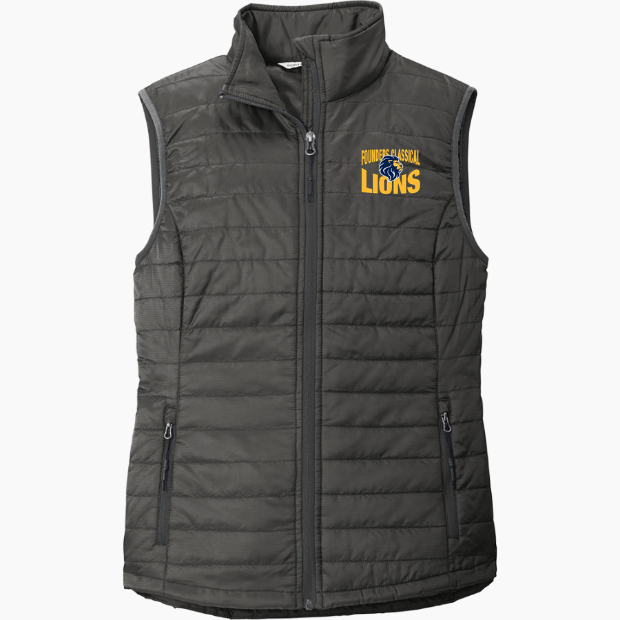 Founders Classical Lions <span class="pdp-name-mascot">Founders Classical Lions</span> Port Authority Women's Packable Puffy Vest