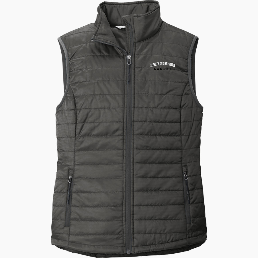 Jefferson Christian Eagles Port Authority Women's Packable Puffy Vest