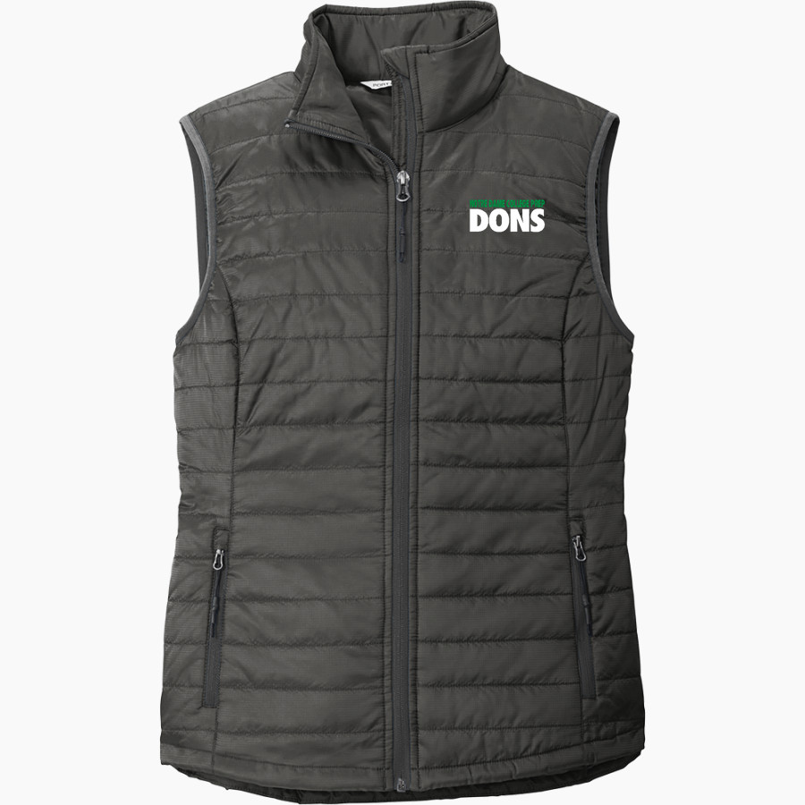 Notre Dame College Prep The Official Online Store <span class="pdp-name-mascot">Notre Dame Dons</span> Port Authority Women's Packable Puffy Vest