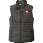Plainfield Quakers <span class="pdp-name-mascot">Plainfield Quakers</span> Port Authority Women's Packable Puffy Vest Front Thumbnail