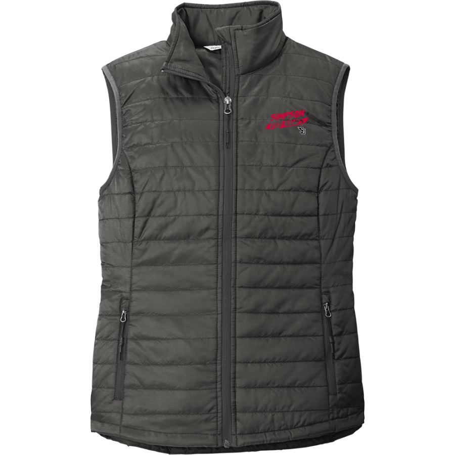 Simpson University Red Hawks <span class="pdp-name-mascot">Simpson Red Hawks</span> Port Authority Women's Packable Puffy Vest
