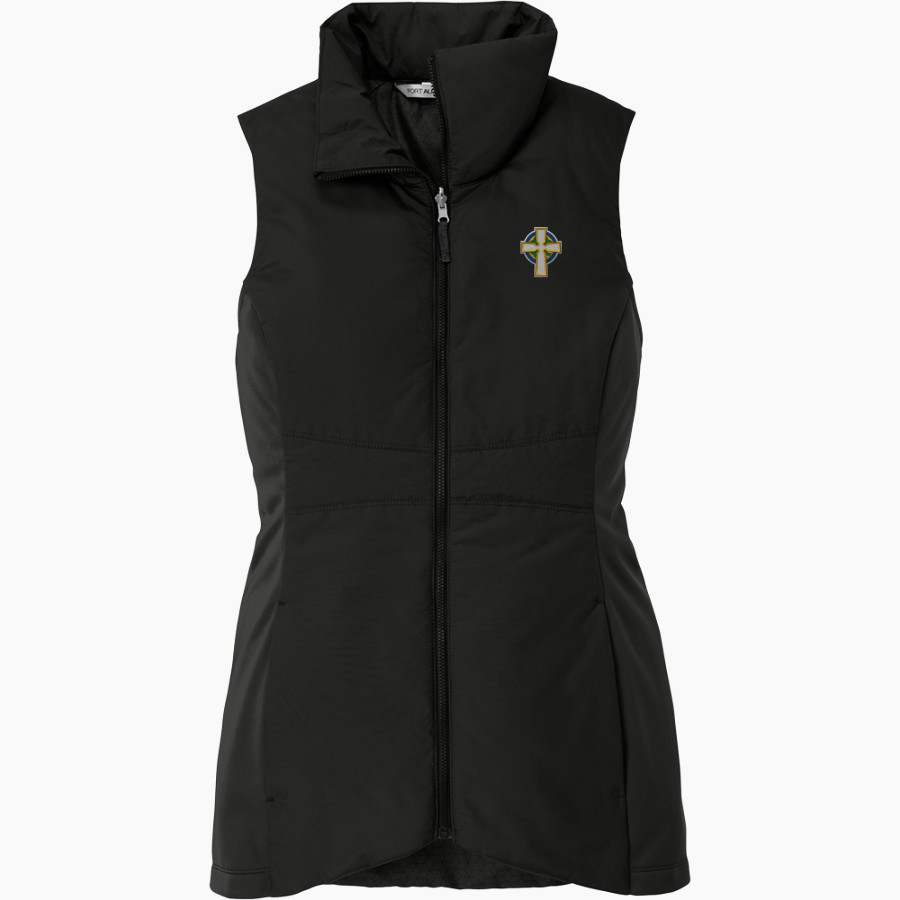 PRINCE OF PEACE IRISH <span class="pdp-name-mascot">PRINCE OF PEACE PREP IRISH</span> Port Authority Women's Collective Vest