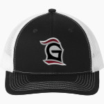 Grace College Lancers Port Authority Snapback Ponytail Trucker Cap Front Thumbnail