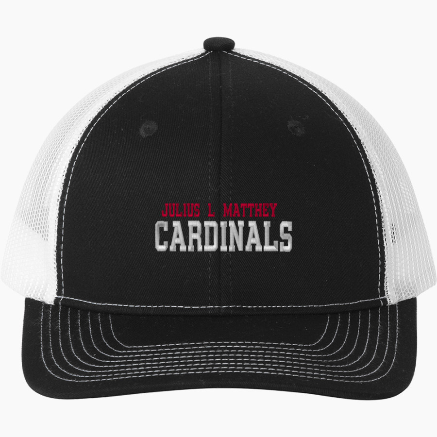 Julius L Matthey Cardinals <span class="pdp-name-mascot">Julius L Matthey Cardinals</span> Port Authority Snapback Ponytail Trucker Cap
