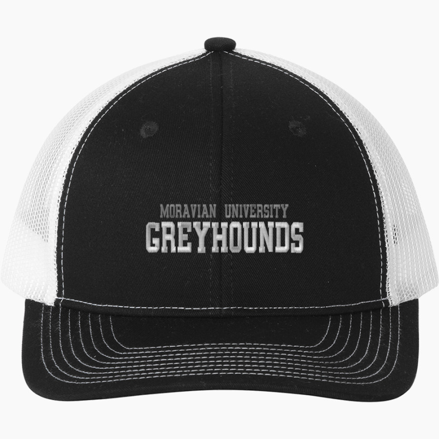 Moravian University Greyhounds <span class="pdp-name-mascot">Moravian University Greyhounds</span> Port Authority Snapback Ponytail Trucker Cap
