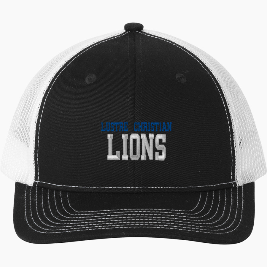 LUSTRE CHRISTIAN HIGH SCHOOL LIONS <span class="pdp-name-mascot">LUSTRE CHRISTIAN LIONS</span> Port Authority Snapback Ponytail Trucker Cap