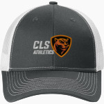 CHRIST LUTHERAN Cougars <span class="pdp-name-mascot">CHRIST LUTHERAN DAY SCHOOL Cougars</span> Port Authority Snapback Ponytail Trucker Cap Front Thumbnail