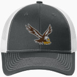 Evergreen Lutheran Eagles Port Authority Snapback Ponytail Trucker Cap Front Thumbnail