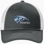 Henry Ford Hawks <span class="pdp-name-mascot">Henry Ford College Hawks</span> Port Authority Snapback Ponytail Trucker Cap Front Thumbnail